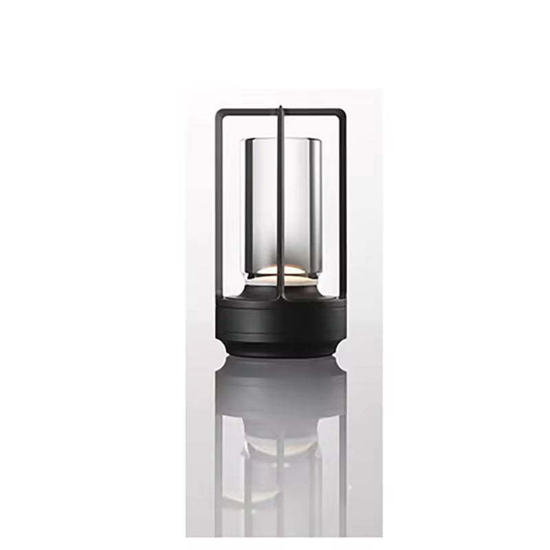 Cordless Crystal Table Lamp in black