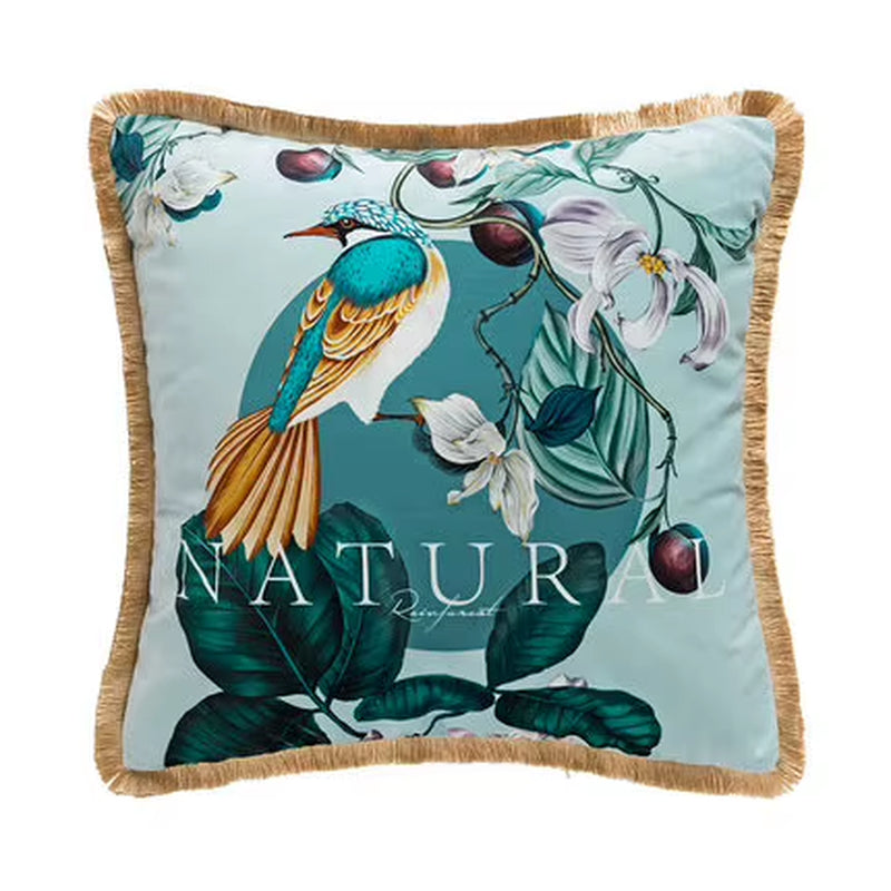 Velvet Tassel Cushion Cover, design D