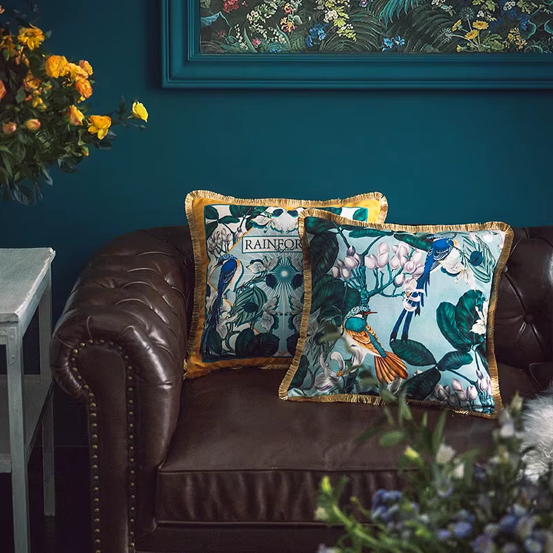 Velvet Tassel Cushion Cover, view 2