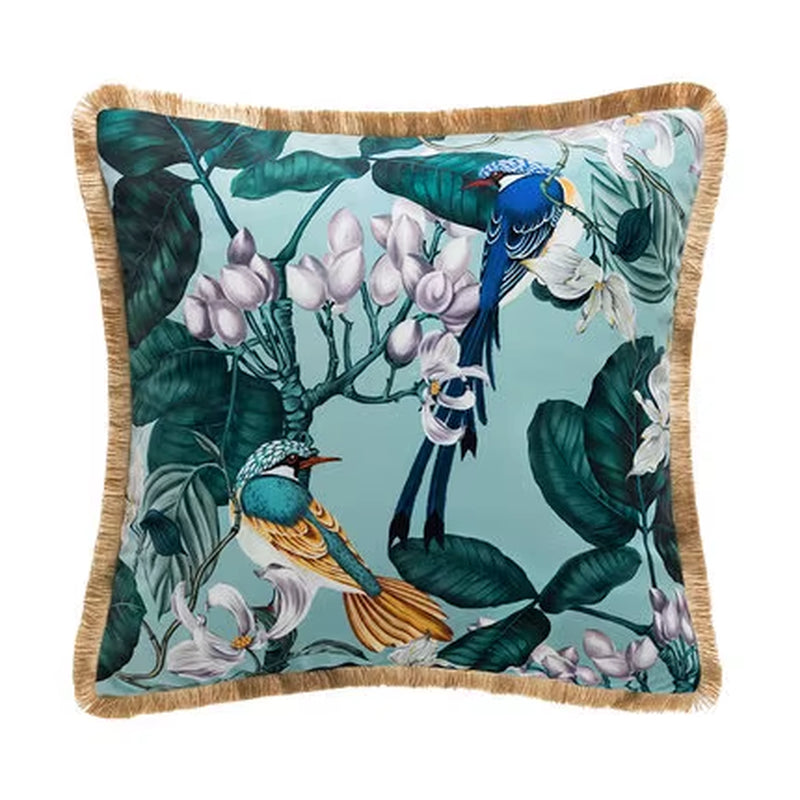 Velvet Tassel Cushion Cover, design A