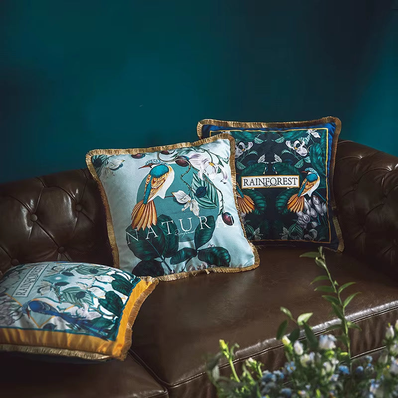 Velvet Tassel Cushion Cover, view 3